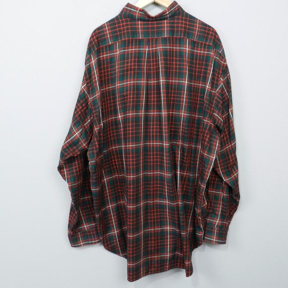 Ralph Lauren‎ Blaire Plaid Button Down Shirt Size XXL Green Red Black Pony 2XL - Picture 5 of 8